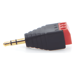 Conector de audio de 3.5mm macho a terminal de tornillo de 3 pines