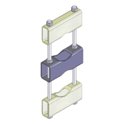 Herraje de Montaje para Antenas / Rango 60.2 a 114.3 mm (2.37 a 4.5 in) / Acero al Carbón Galvanizado / Múltiples Configuraciones / Exterior