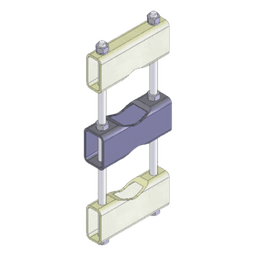 Herraje de Montaje para Antenas / Rango 60.2 a 114.3 mm (2.37 a 4.5 in) / Acero al Carbón Galvanizado / Múltiples Configuraciones / Exterior