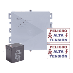 Energizador Perimetral / 12,000 V / 1 Joule / 2,500 m (8,202 ft) / Respaldo 3 Días / Solar 12V