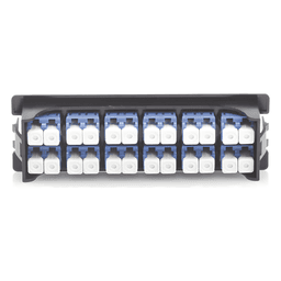 Placa Acopladora para Distribuidor de Fibra Óptica LP-ODF-8024, Incluye 12 Acopladores LC Duplex para Fibra Monomodo
