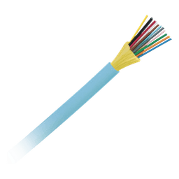 Cable de Fibra Óptica de 12 Hilos, Multimodo OM4 50/125 Optimizada, Interior, Tight Buffer 900um, No Conductiva (Dieléctrica), OFNP (Plenum), Precio Por Metro