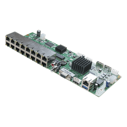 Tarjeta Principal NVR / 16 Puertos PoE / 8 MP / 4 Núcleos 1.5 GHz / 64 TB / Gigabit Ethernet