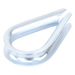 Cuello/ Guardacabo/ Rozadera para Cable de 1/4" de Acero Galv. por Inmersión.
