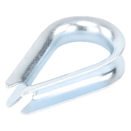 Cuello/ Guardacabo/ Rozadera para Cable de 3/8" de Acero Galv. por Inmersión.