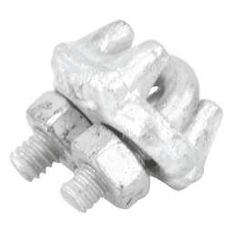 Nudo/ Perro/ Abrazadera Acero Forjado para Cable de 1/8", Galv. por Inmersión en Caliente.