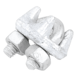 Nudo/ Perro/ Abrazadera Acero Forjado para Cable de 1/4" Galv. por Inmersión en Caliente.