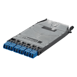 Cassette HD Flex? Con 6 Puertos LC Duplex (12 Fibras), Para Fibra Monomodo OS2, Color Azul