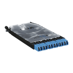 Cassette HD Flex? Con 6 Puertos LC Duplex (12 Fibras), Para Fibra Monomodo OS2, Color Azul