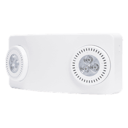 Luz de Emergencia LED / 520 Lúmenes / 90 min Autonomía / Cobertura 15.8 m (51.8 ft) / Montaje Pared o Techo / UL 5VA