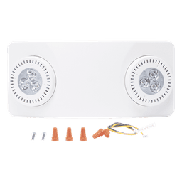 Luz de Emergencia LED / 520 Lúmenes / 90 min Autonomía / Cobertura 15.8 m (51.8 ft) / Montaje Pared o Techo / UL 5VA
