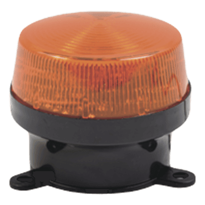 Estrobo de Gran Brillantez / 12V CC / 90 Destellos/min / 68 mm Ø x 5 cm Alto / -20℃ a +60℃ / 2.67 in Ø x 1.64 in Alto