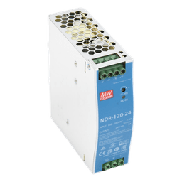Fuente de poder industrial para riel DIN / 120W / 24Vcc / 5A / Entrada: 90-264Vca