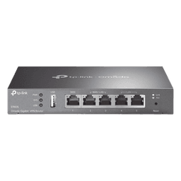 Router Omada VPN / SDN Multi-WAN Gigabit / 1 Puerto WAN Gigabit / 2 Puertos LAN Gigabit / 2 Puertos configurables LAN/WAN / 150,000 Sesiones Concurrentes / Administración Centralizada OMADA o Stand-Alone / 1 Puerto USB 2.0