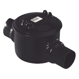 Caja para Áreas Peligrosas con Tapa Tipo GRC de 3/4" (19 mm) con Recubrimiento de PVC e  Interior de Uretano.