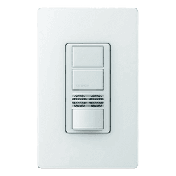 Interruptor con sensor de ocupación de doble tecnología PIR y ultrasónico, dos circuitos, 120-277 V
