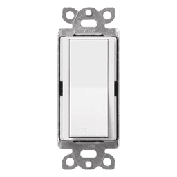 Interruptor de Paso 3 Vías / 120/277 V / 15 A / Iluminación y Motores / Paleta Grande / Blanco