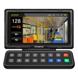 Panel de control dáctilar multifuncional con monitor de 7" para MDVR móvil Streamax