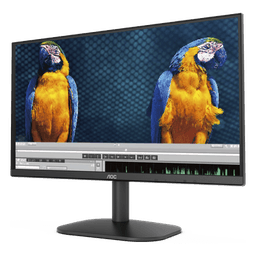Monitor LED de 23.8" VESA, Resolución 1920 x 1080 Pixeles, Entradas de Video VGA/HDMI. Panel VA LCD Backlight LED. Ultra Delgado