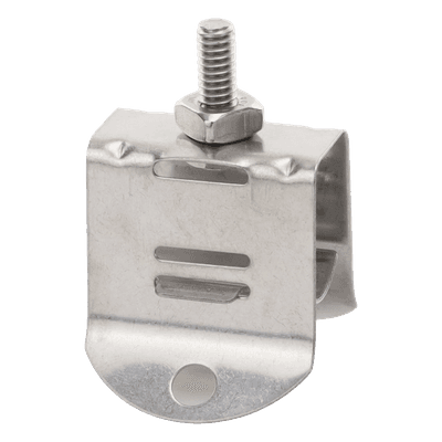 Sujetador de Cable Coaxial / Doble Click / 1/2 Pulgada / Paquete 10 Piezas