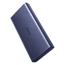 Batería Portátil para Dispositivos USB / 20000mAh / PD45W / Carga Rápida para Entrada y Salida / Dual Tipo-C Hembra + USB-A hembra / Celdas de batería ATL / Color Azul