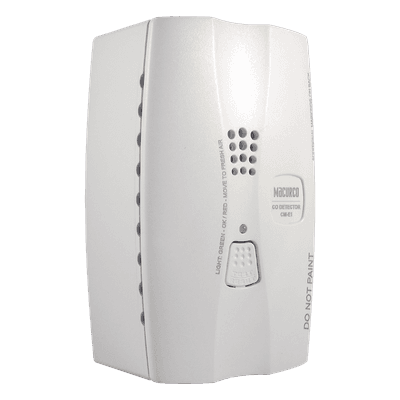 Detector de Monóxido de Carbono / Controlador y Transductor / Doble Relevador NO/NC / Sirena 85 dBA a 3 m (9.8 ft) / Pantalla Digital / Certificación UL