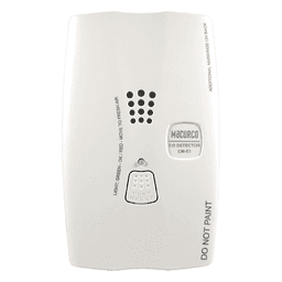 Detector de Monóxido de Carbono / Controlador y Transductor / Doble Relevador NO/NC / Sirena 85 dBA a 3 m (9.8 ft) / Pantalla Digital / Certificación UL