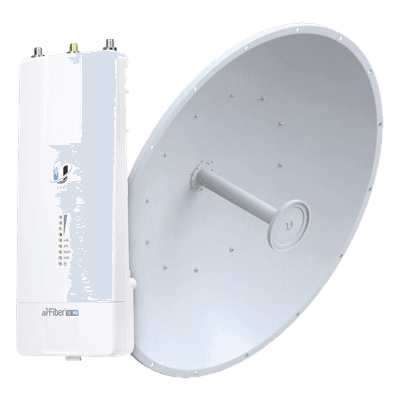 Airfiber Kit AF5X-HD con Antena Fiber 34 dBi Slant-45