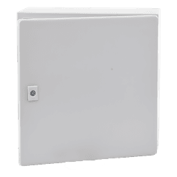 Gabinete de Acero, Nema 4 -IP 66 de 40 x 40 x 20 cm con Platina y certificado UL.