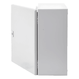 Gabinete de Acero, Nema 4 -IP 66 de 40 x 40 x 20 cm con Platina y certificado UL.