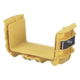 Union Recta "Cople", Para Canaleta FiberRunner™ 6X4, Color Amarillo