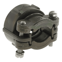 Soporte de Alivio de Cables / Conector Circular 18 mm / AWG 16 / Ensamble Roscable / Acabado Plateado Negro / 0.71 pulgadas