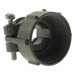 Soporte de Alivio de Cables / Conector Circular 18 mm / AWG 16 / Ensamble Roscable / Acabado Plateado Negro / 0.71 pulgadas