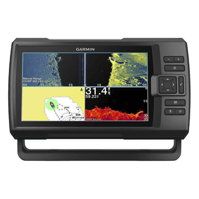 Ecosonda / Pantalla 9' / Transductor GT52HW-TM / CHIRP 50/77/200 kHz / ClearVü 260/455/800 kHz / IPX7