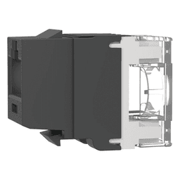 Conector Keystone / Cat 6A / 8P8C / UTP / 22-26 AWG / T568A/B / 50 μin Oro / Negro