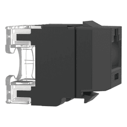 Conector Keystone / Cat 6A / 8P8C / UTP / 22-26 AWG / T568A/B / 50 μin Oro / Negro