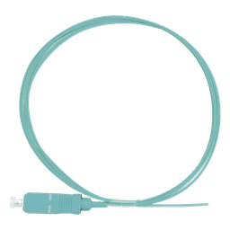Pigtail de Fibra Óptica Simplex SC, PVC, OM3 50/125, Aqua, 1 Metro (3.28 Pies)