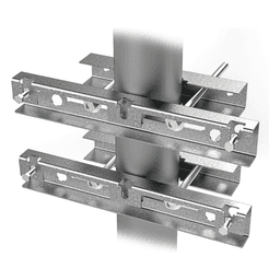 Montaje Galvanizado para Instalar en Poste o Pared Gabinetes con Iniciales EIPCB 