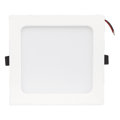 Spot LED Empotrable Cuadrado / 15 W / 1200 lúmenes / Luz Fría 6000 K / Ángulo 120° / IP20 / 17.5 x 17.5 cm (6.9 x 6.9 in)