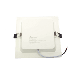 Spot LED Empotrable Cuadrado / 15 W / 1200 lúmenes / Luz Fría 6000 K / Ángulo 120° / IP20 / 17.5 x 17.5 cm (6.9 x 6.9 in)