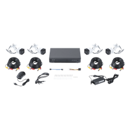 Kit de Videovigilancia TurboHD / 5 Megapixel / DVR 8 Canales / 4 Cámaras Bala con Audio / IR 30 m (98.4 ft) / IP67 / Lente 2.8 mm
