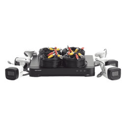 Kit de Videovigilancia TurboHD / 5 Megapixel / DVR 8 Canales / 4 Cámaras Bala con Audio / IR 30 m (98.4 ft) / IP67 / Lente 2.8 mm