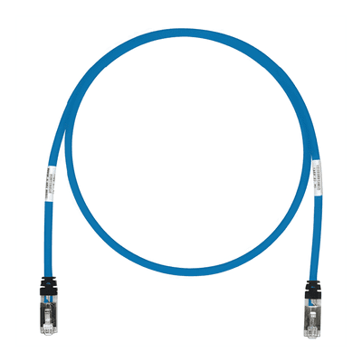 Patch Cord Cat6A / S/FTP Blindado / 26 AWG / 7.62 m (25 ft) / CM/LS0H / Azul