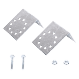 Base Multiposición para postes de paso o esquina / Acero Galvanizado Cal. 12 / 0.36 kg / Kit de Tornillería Incluido / Compatible con 7 Modelos SYSpost