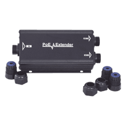 Extensor PoE Gigabit / Alcance 200 m (656.2 ft) / IP66 / 60 W Total / 2 Puertos de Salida PoE / Sin Fuente Adicional