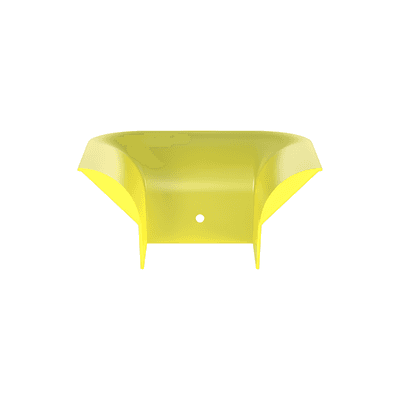Accesorio de Control de Radio de Curvatura / 2' (50.8 mm) / Policarbonato/ABS / 3.75' x 3.75' x 7.93' (95.2x95.2x201.4 mm) / Amarillo