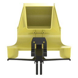 Bajada Para Canaleta FiberRunner™, Uso con Medidas 4x4, 6X4, 12X4, o 24X12, Con Reducción a 4X4, Color Amarillo
