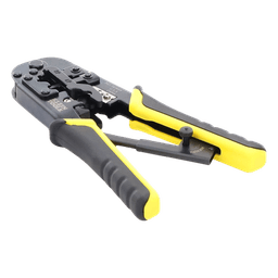 Pinza Ponchadora / RJ22-RJ11/RJ12-RJ45 / Acero Alto Carbono / Corta-Pela-Poncha / UTP-STP