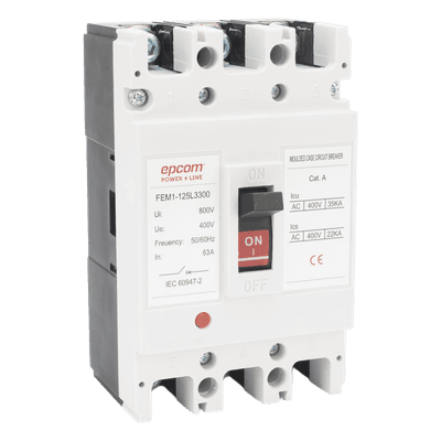 Protector Térmico Trifásico / 50 A / 690 V CA / Capacidad de Ruptura 125 A / Conductores 50 mm / -5°C a +40°C
