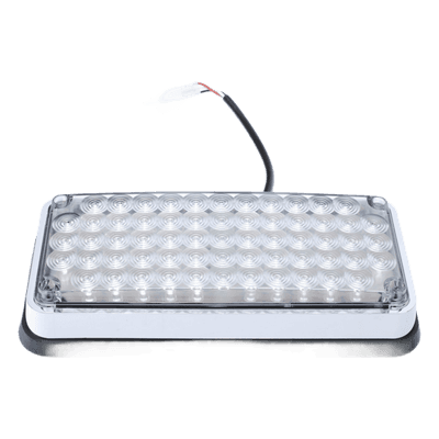 Luz de Advertencia de 7X3", Bicolor Rojo/Claro, Ideal para Ambulancias 